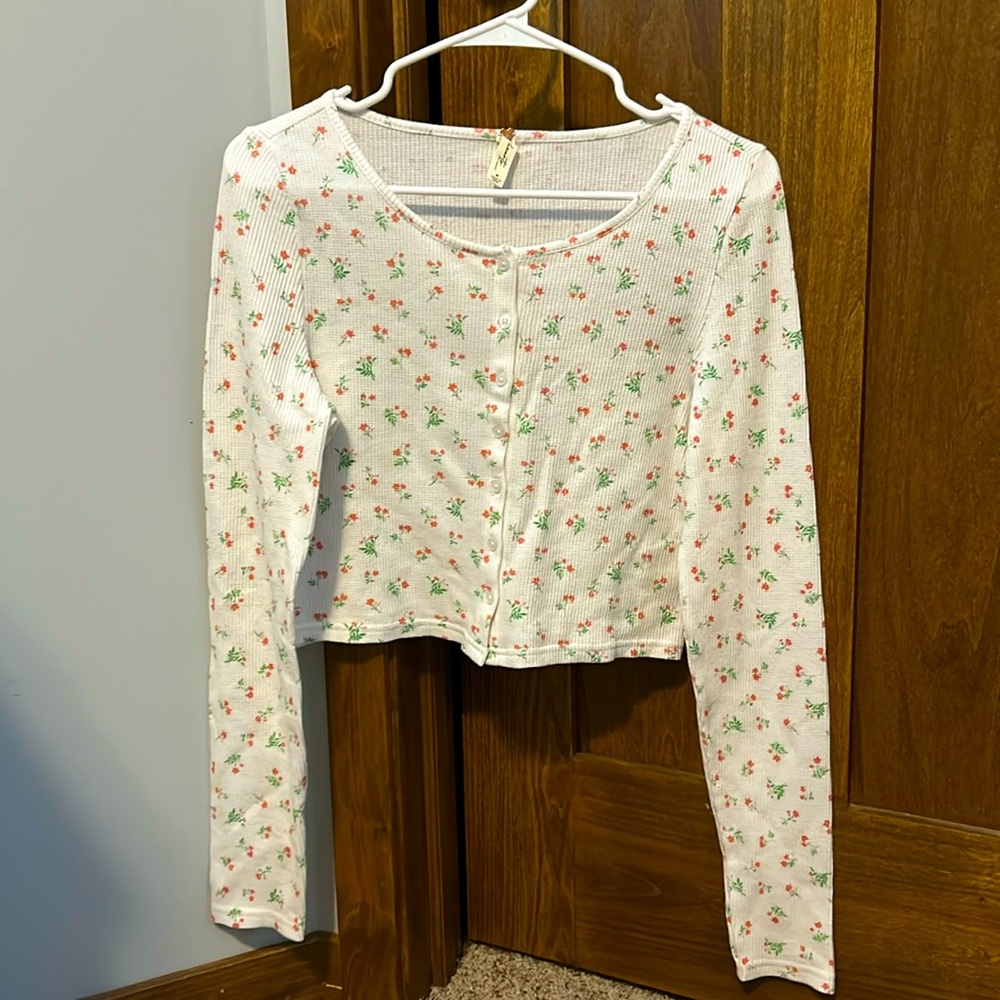 PacSun floral button up long sleeve